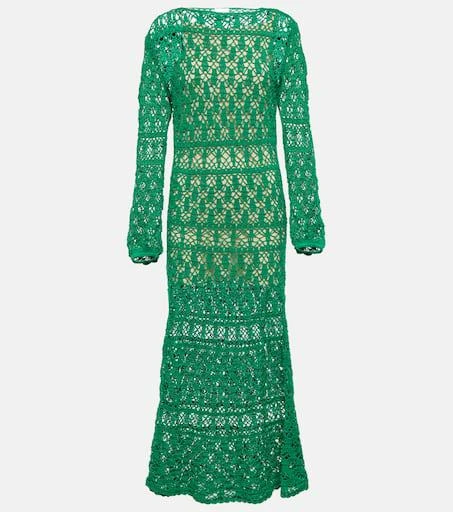 ANNA KOSTUROVA Crochet cotton maxi dress 1