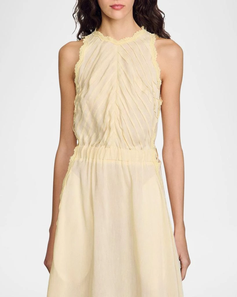 Sandro Sissy Lace-Trim Maxi Dress 4