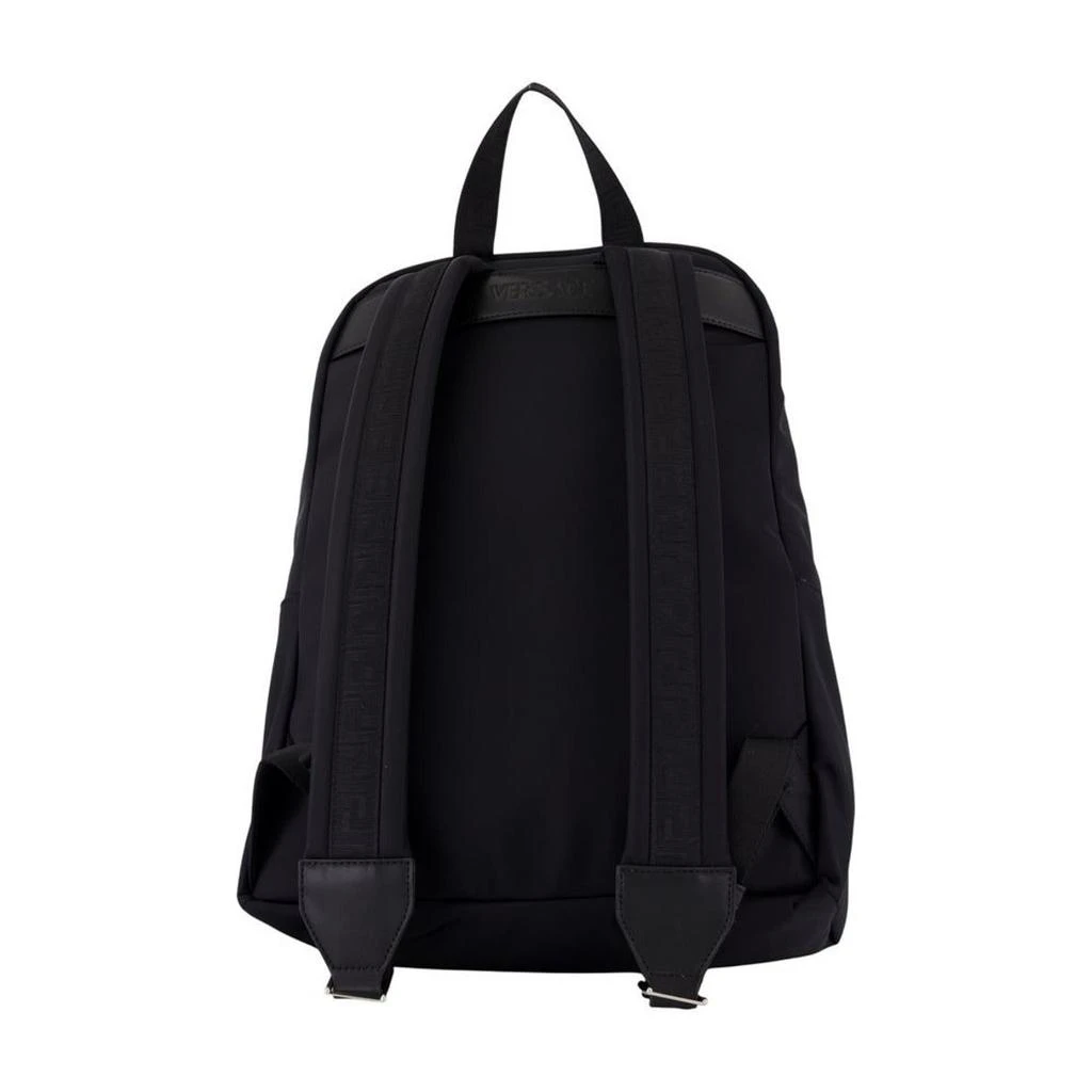 Versace Sleek Black Nylon Backpack 3