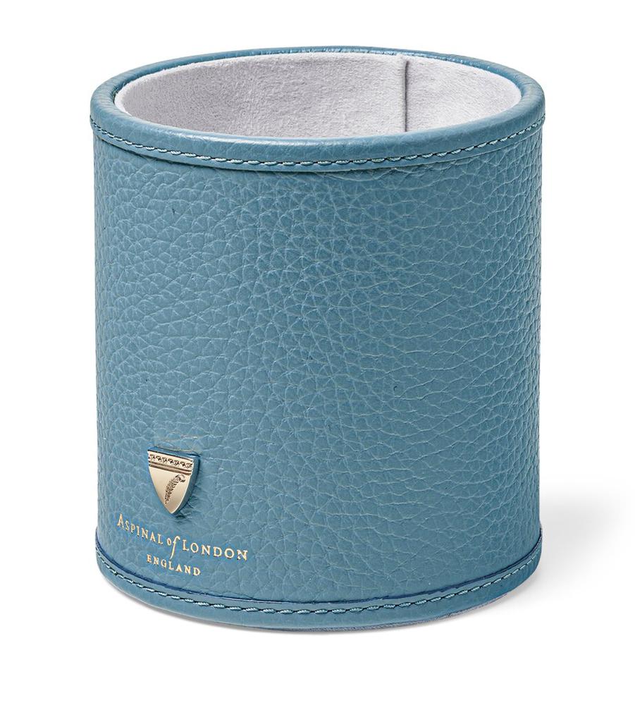 Aspinal of London Leather Round Pen Pot