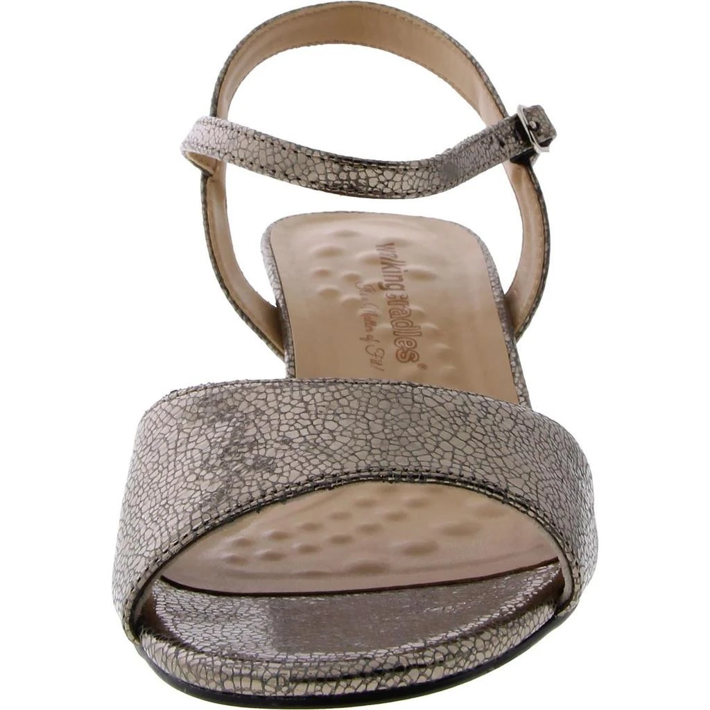 Walking Cradles Womens Leather Slip On Heel Sandals 2