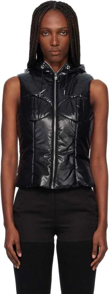 COPERNI Black Hooded Puffer Vest 1