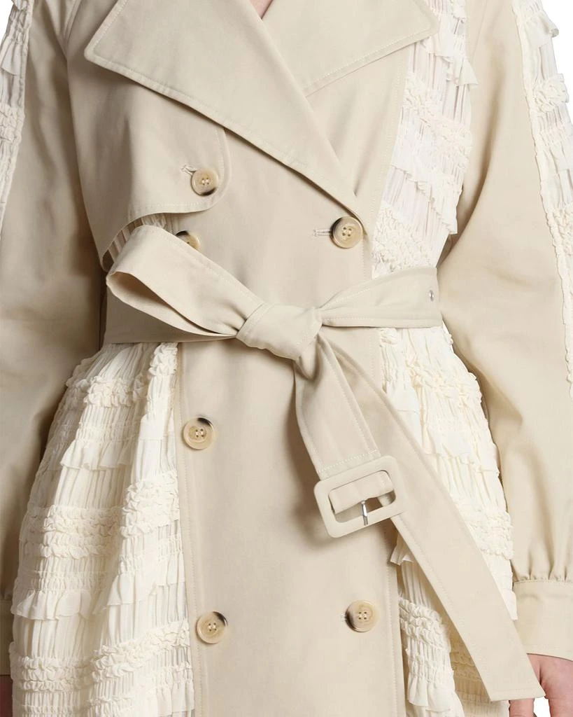 Avec Les Filles Mixed Media Feminine Trench Coat 4