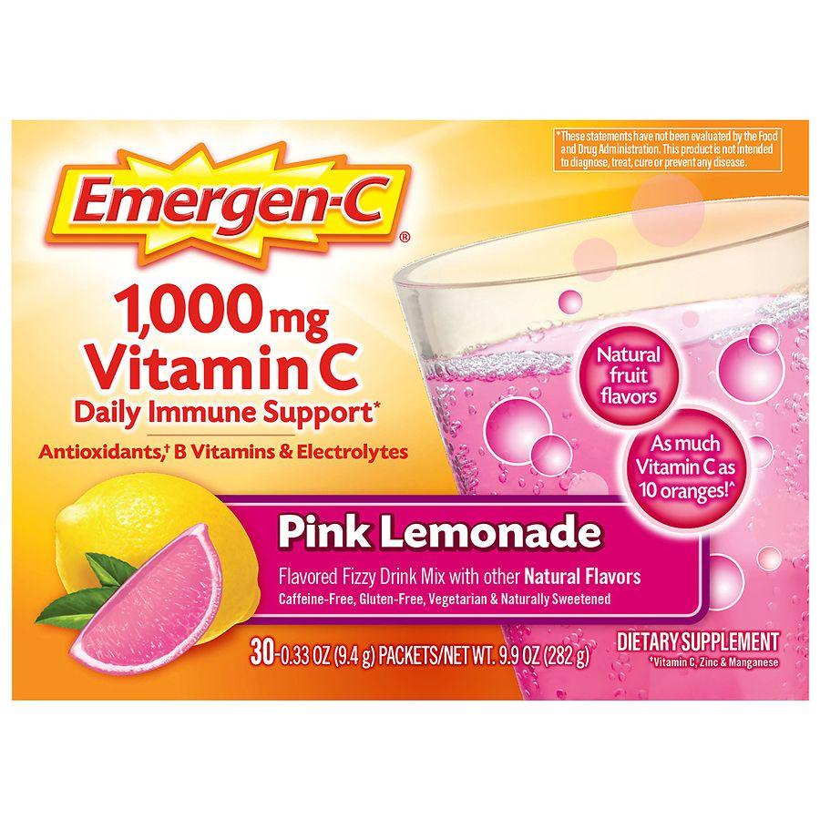 Emergen-C Daily Immune Support Drink with 1000 mg Vitamin C, Antioxidants, & B Vitamins