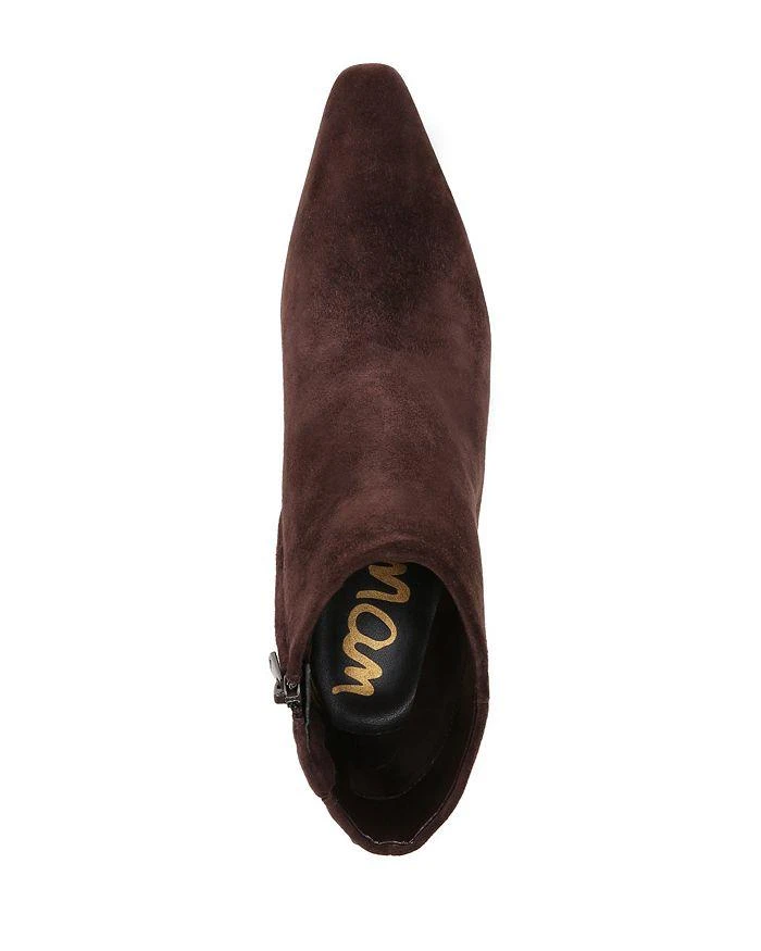 Sam Edelman Women's Saige Pointed Toe Mid Heel Ankle Booties 3