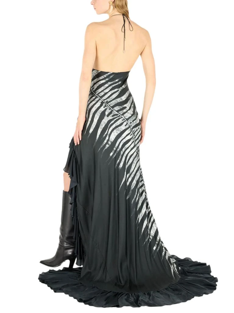 Roberto Cavalli Long Dress With Zebra Print 3