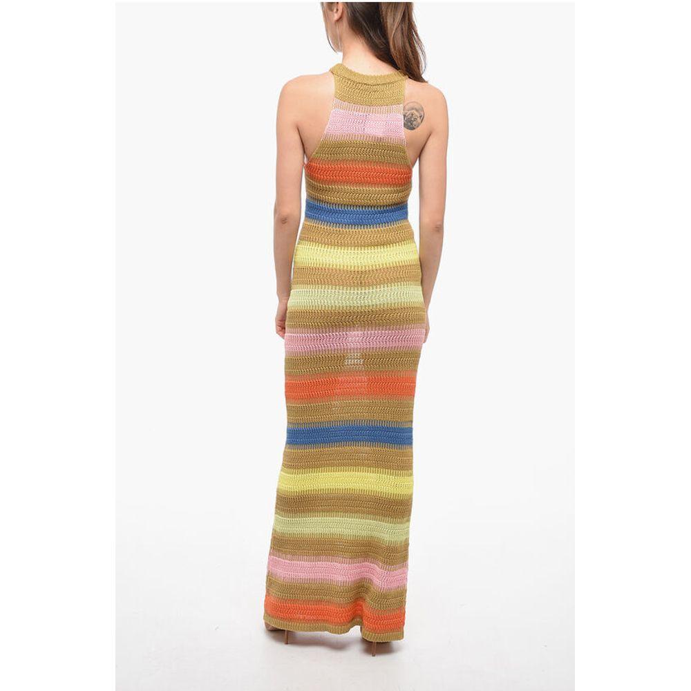 ROBERTO COLLINA Roberto Collina multi Striped Knitted Maxi Women's Dress