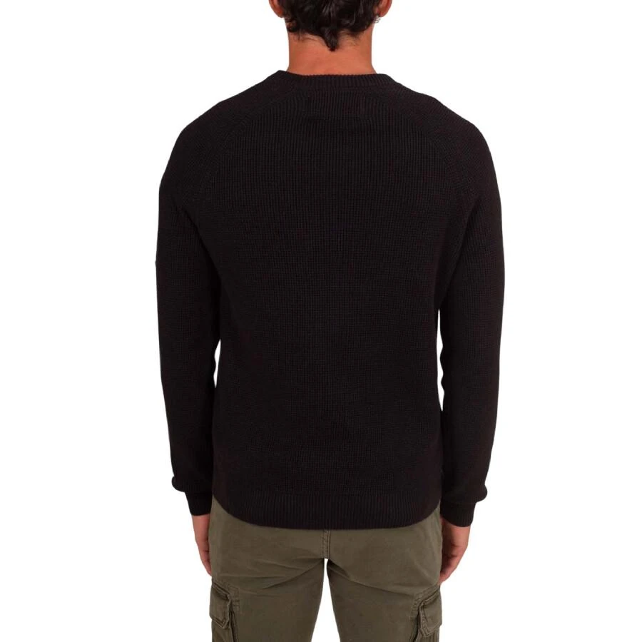 Calvin Klein Waffle Cotton Badge Jumper 3
