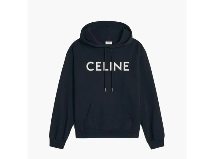 Celine Black Hoodie White