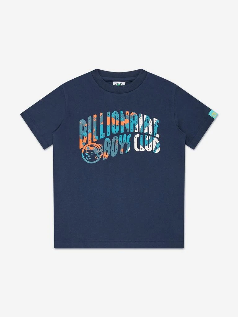 Billionaire Boys Club Billionaire Boys Club Boys Overlay Camo Fill Arch Logo T-Shirt in Navy