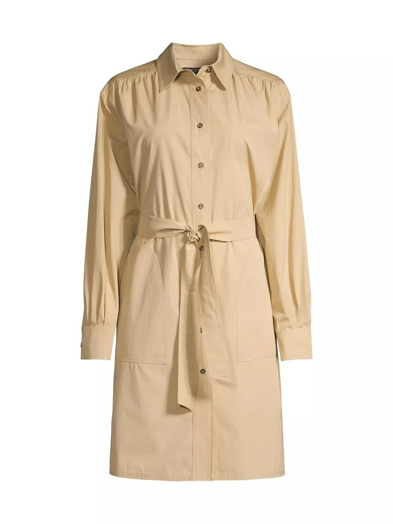 Weekend Max Mara Virgus Cotton Button-Front Mini-Shirtdress 1