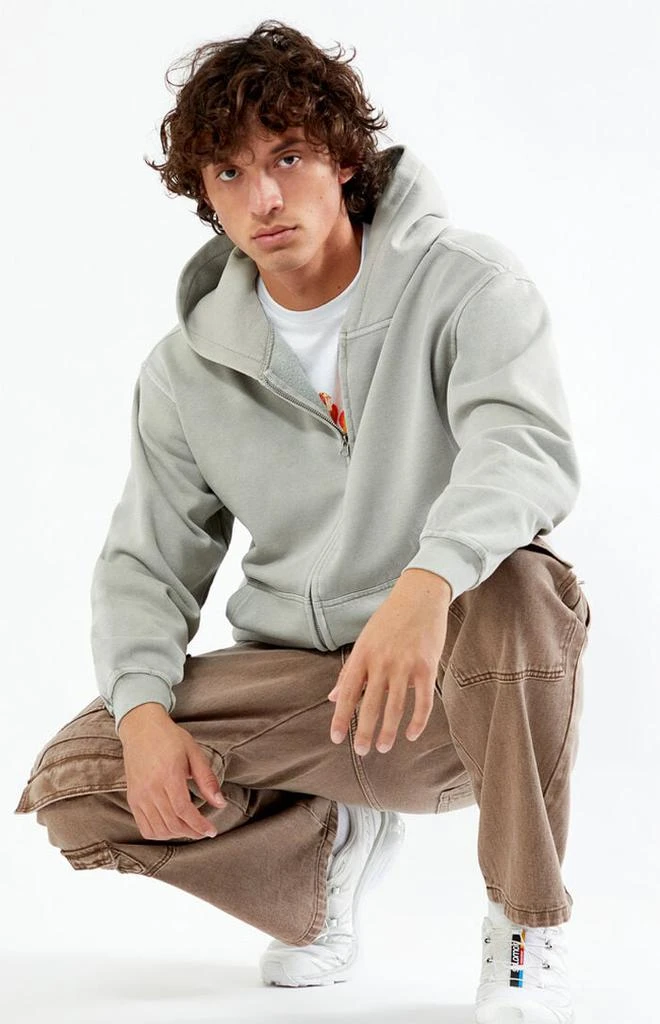 PacSun Vintage Washed Full Zip Hoodie 2