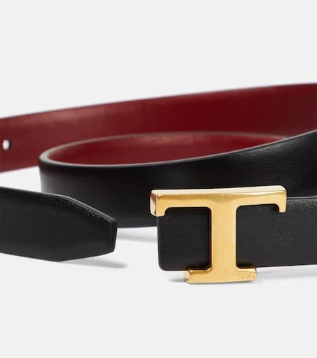 Tod's Timeless T reversible leather belt 3