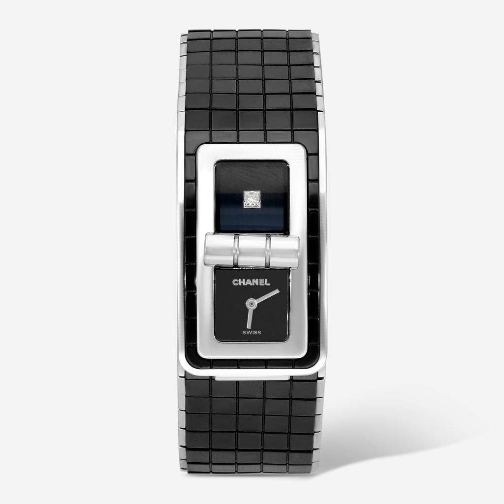 Chanel Chanel Code Coco Black Ceramic & Stainless Steel Quartz Ladies Watch H5147