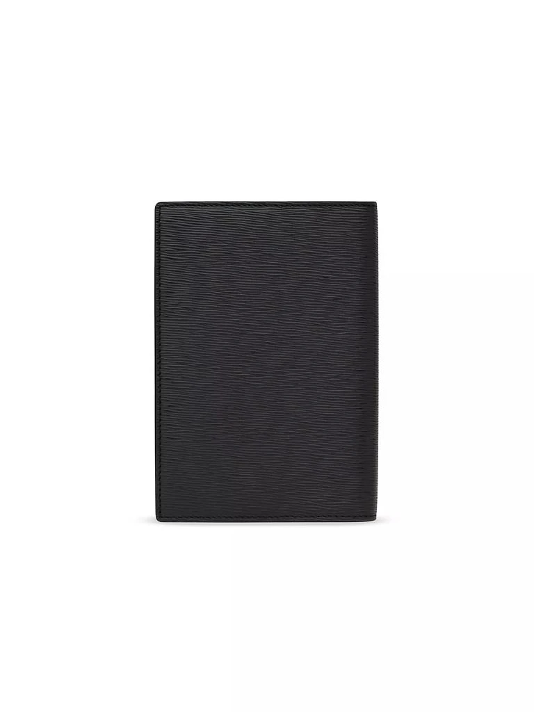 Yves Saint Laurent Passport Case In Ripple Embossed Leather 2