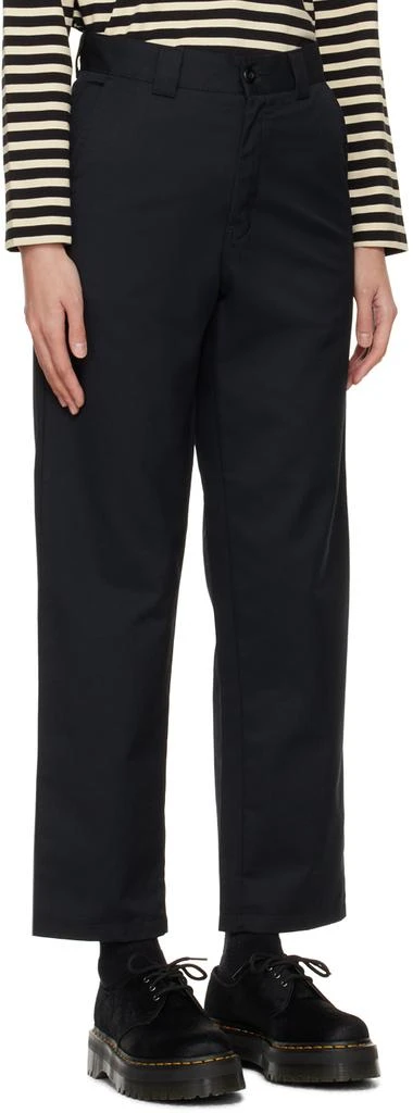Carhartt WIP Black Straight-Leg Trousers 2