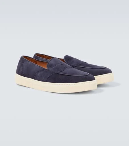 George Cleverley Joey II suede penny loafers 5