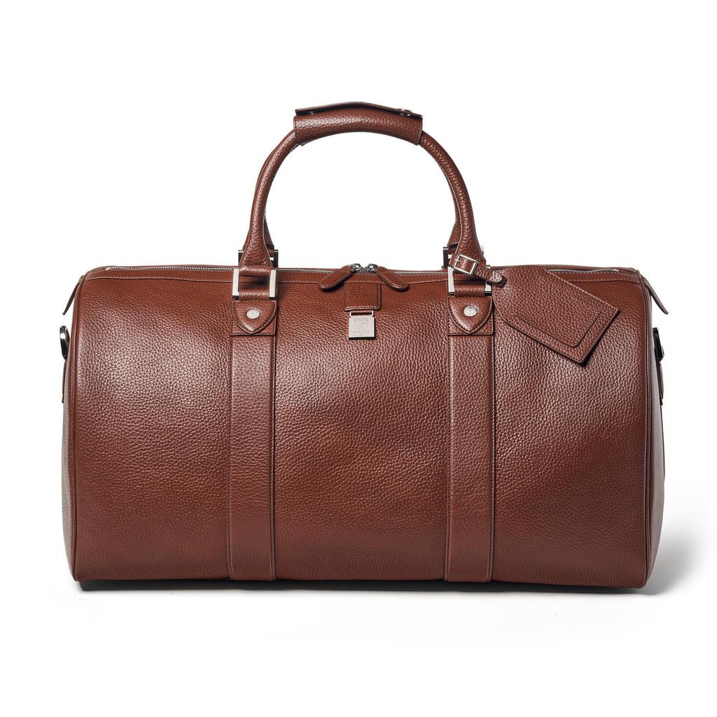 ASPINAL OF LONDON Boston grained-leather duffle bag