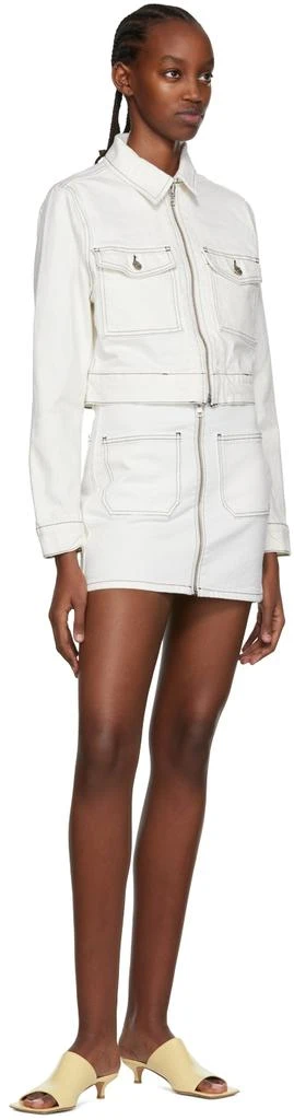 Reformation White Smith Denim Jacket 4