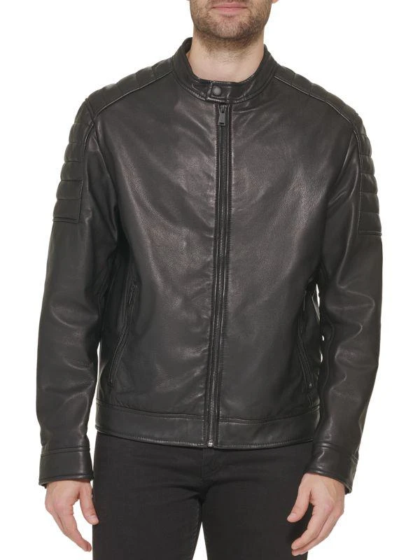 Cole Haan Leather Moto Jacket 1
