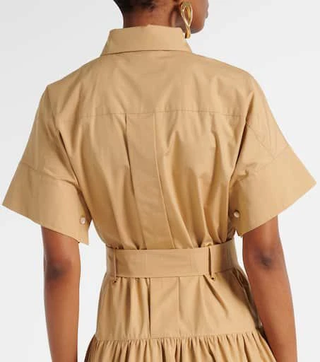 Max Mara Agoraio pleated cotton shirt dress 6