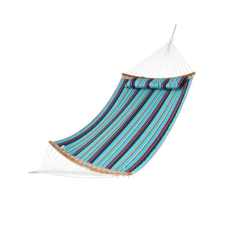 Hivvago Outdoor Hammock with Detachable Pillow-Blue