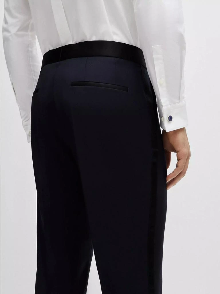 Hugo Boss Tuxedo Trousers in Virgin-Wool Serge 5