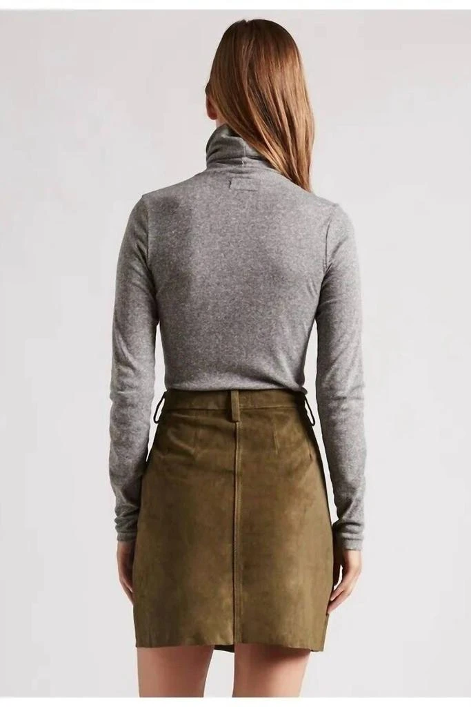 Current Elliott Current/Elliott - Leather Naval Suede Mini Skirt 3