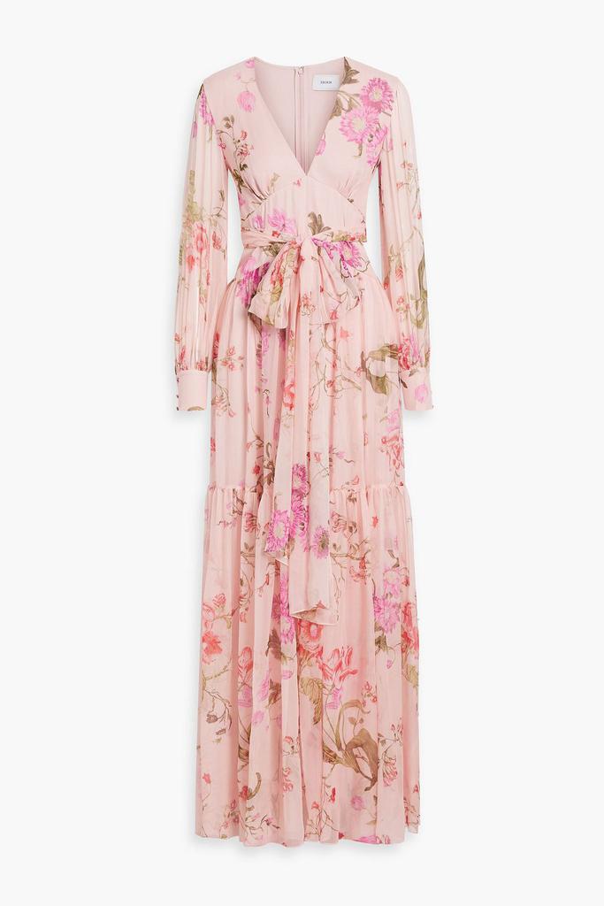 Erdem Tiered floral-print silk-chiffon maxi dress