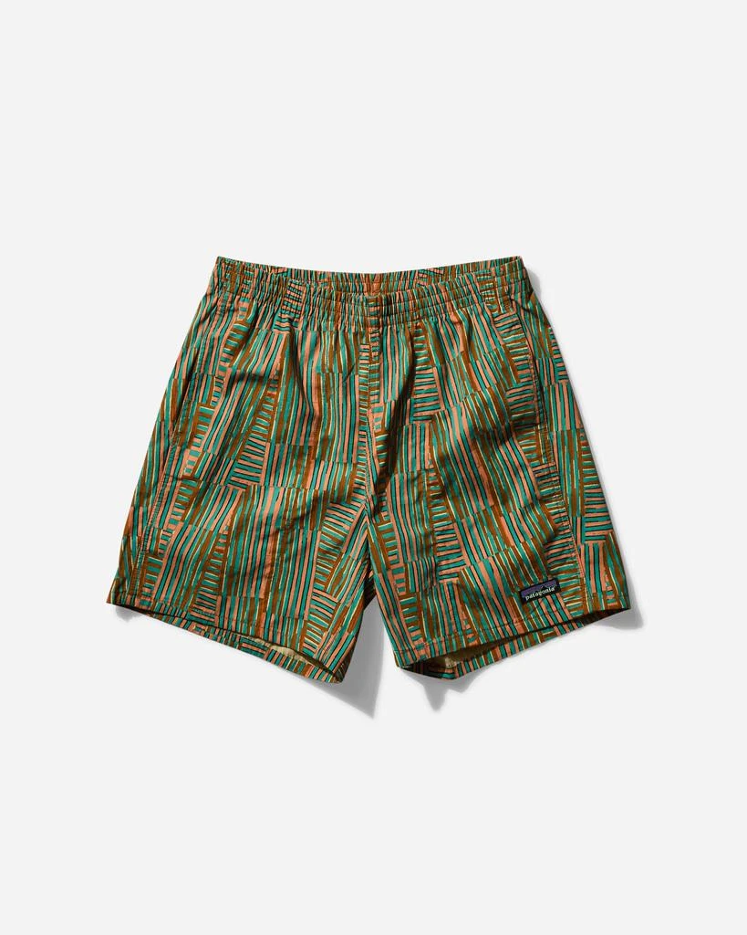 Patagonia Men's Funhoggers 6 Inch Shorts Quilty Fitz / Heartleaf Green 1