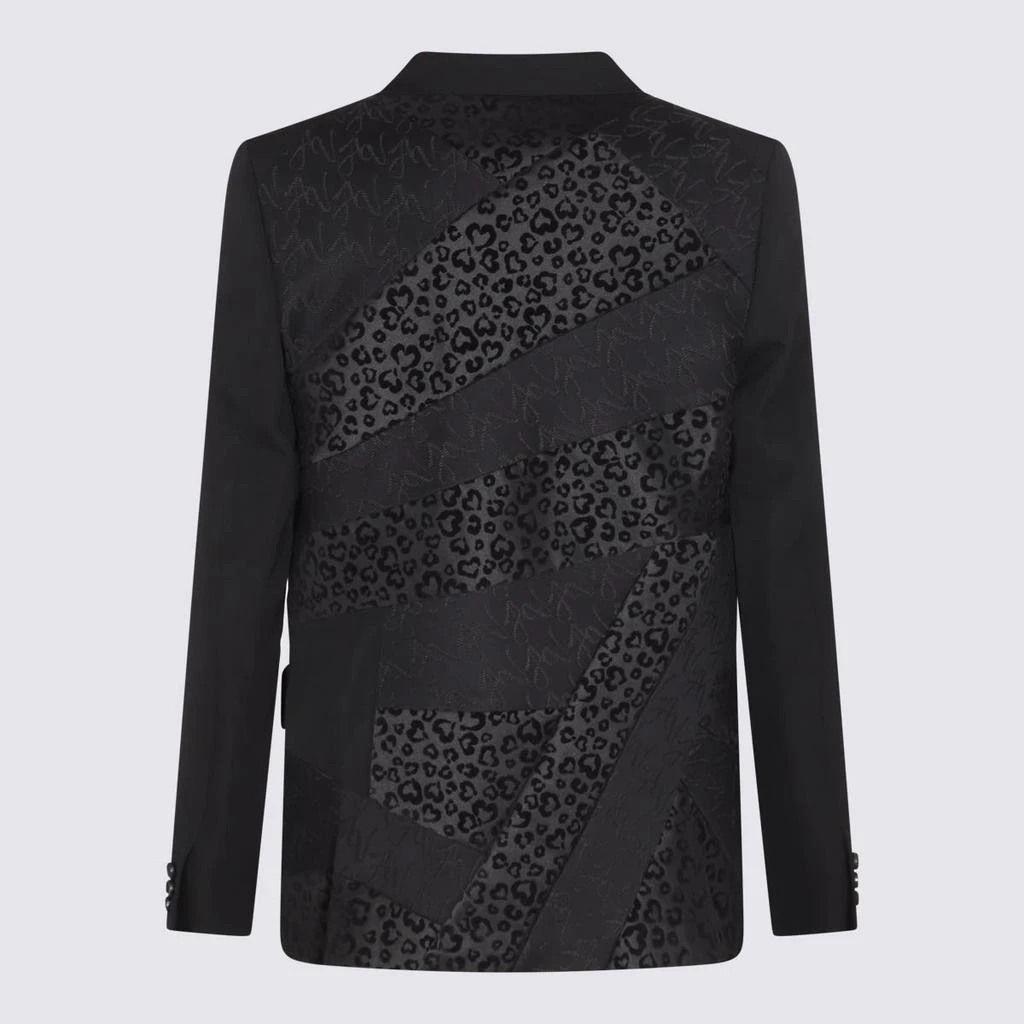 Comme des Garcons Black Wool And Linen Blazer 1