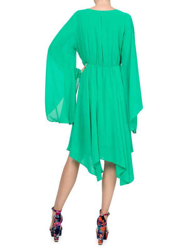 Meghan LA Sunset Ruffle Asymmetric Dress