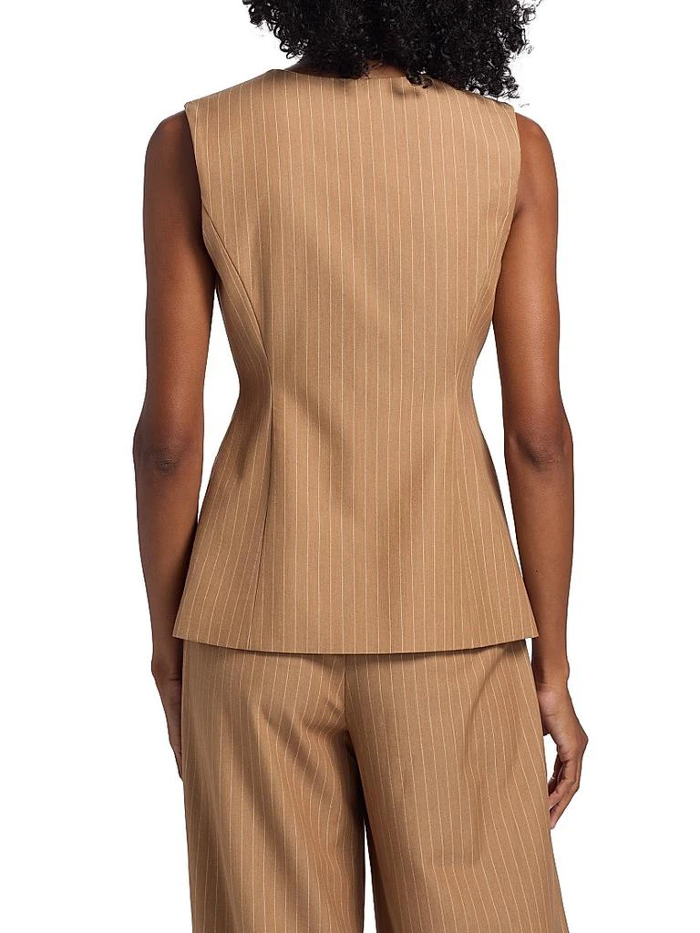 Toccin Tibbie Pinstriped Cutaway Vest 5