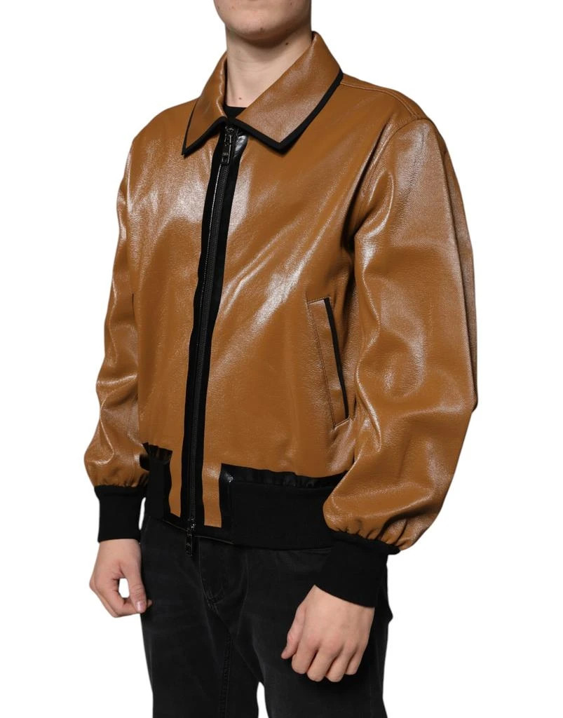 Dolce 
Gabbana Leather Full Zip Men Bomber Men
s Jacket 2