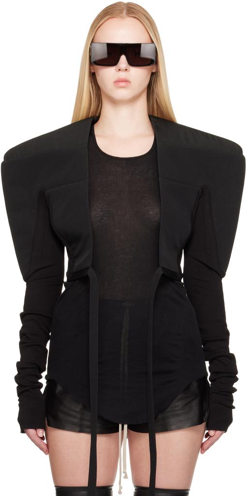 Rick Owens Black Hollywood Tight Blazer