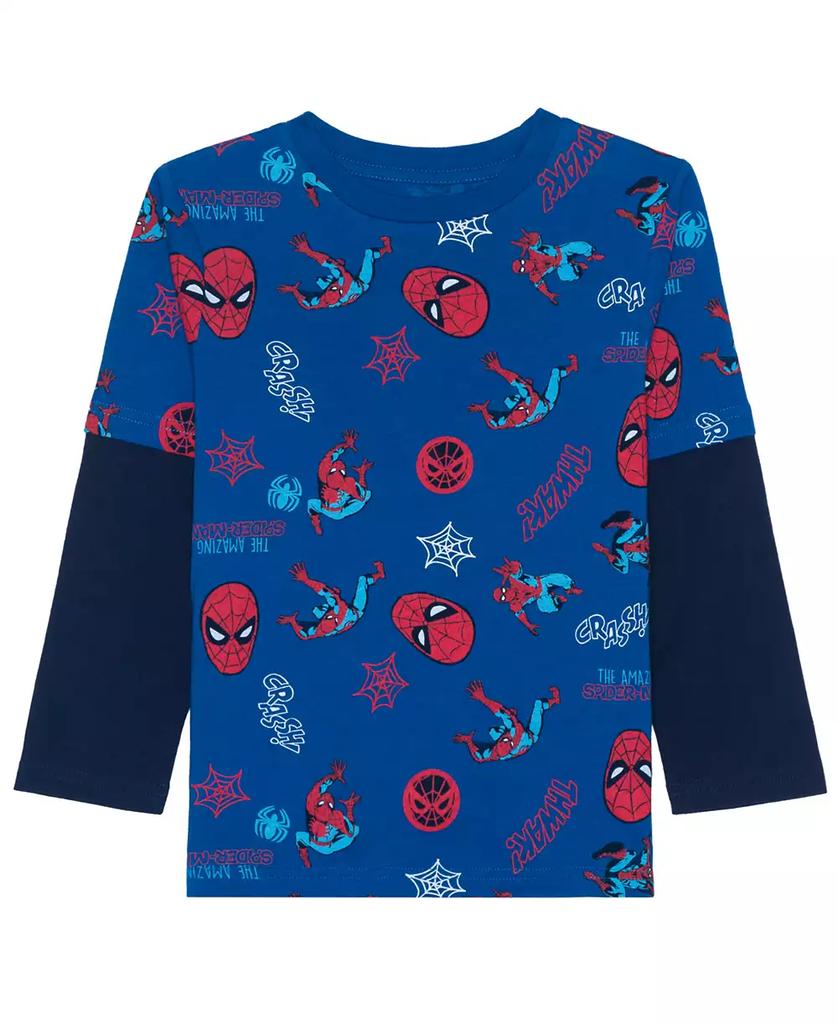 Spider-Man Toddler and Little Boys Long Sleeve Graphic T-shirt