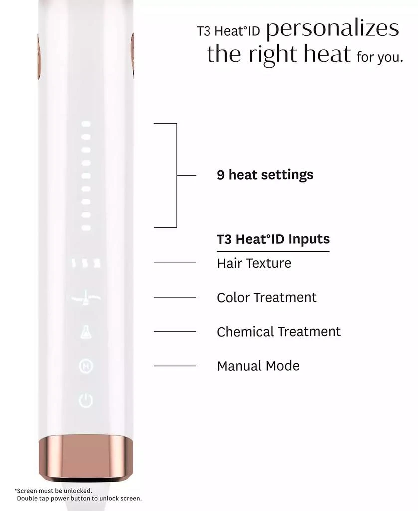 T3 Curl ID 1.25" Smart Curling Iron with Interactive Touch Interface 2