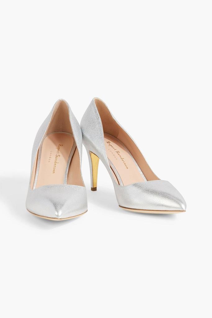 Rupert Sanderson Nada metallic leather pumps