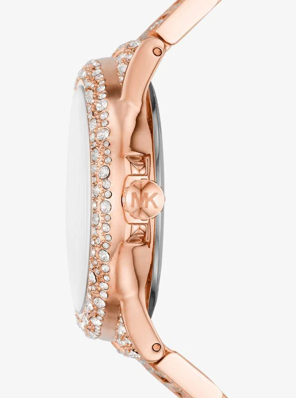 Michael Kors Oversized Camille Pavé Rose Gold-Tone Watch 2