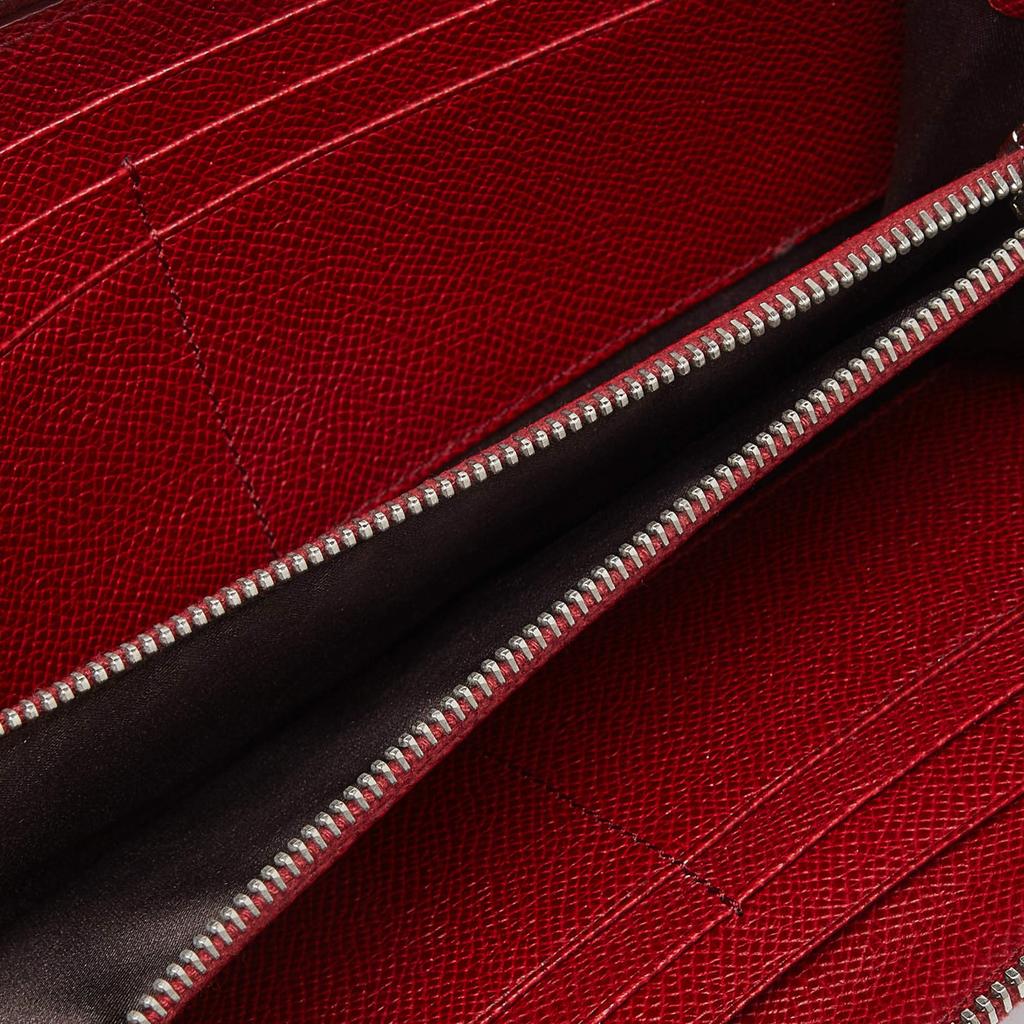 Tod's Tod's Red Leather Zip Around Wallet - Wallets