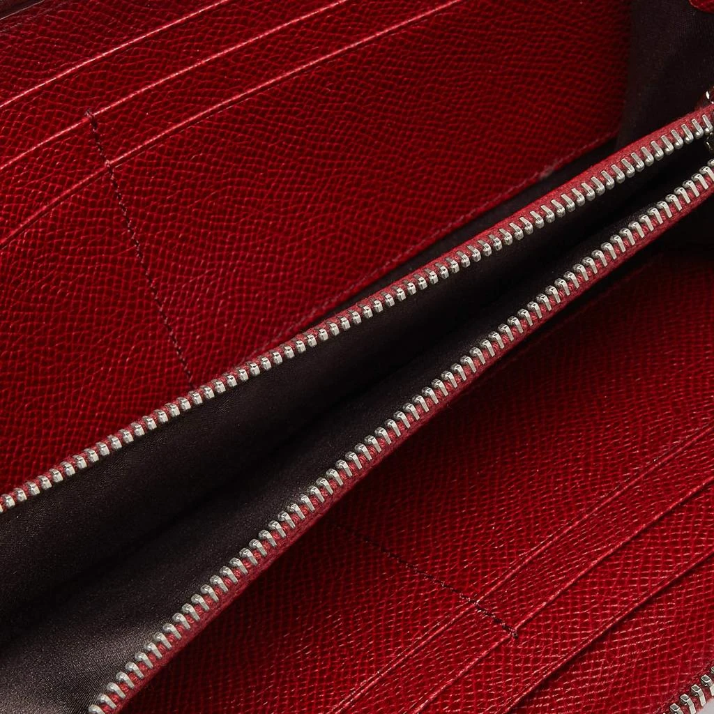 Tod's Tod's Red Leather Zip Around Wallet 2