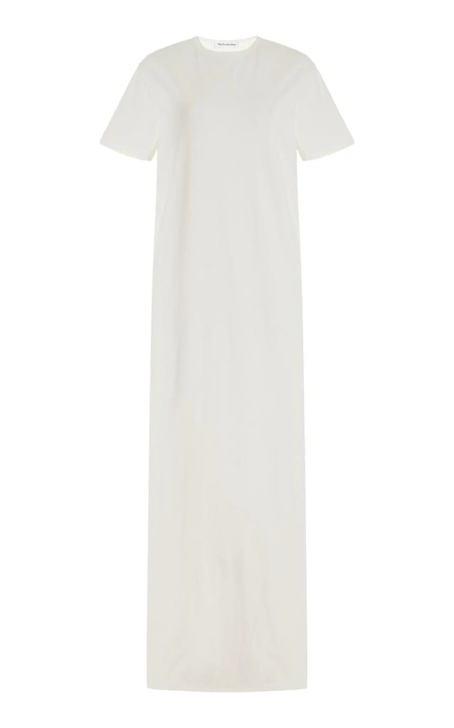 The Frankie Shop The Frankie Shop - Maya Stretch-Cotton Maxi T-Shirt Dress - White - XS - Moda Operandi 1