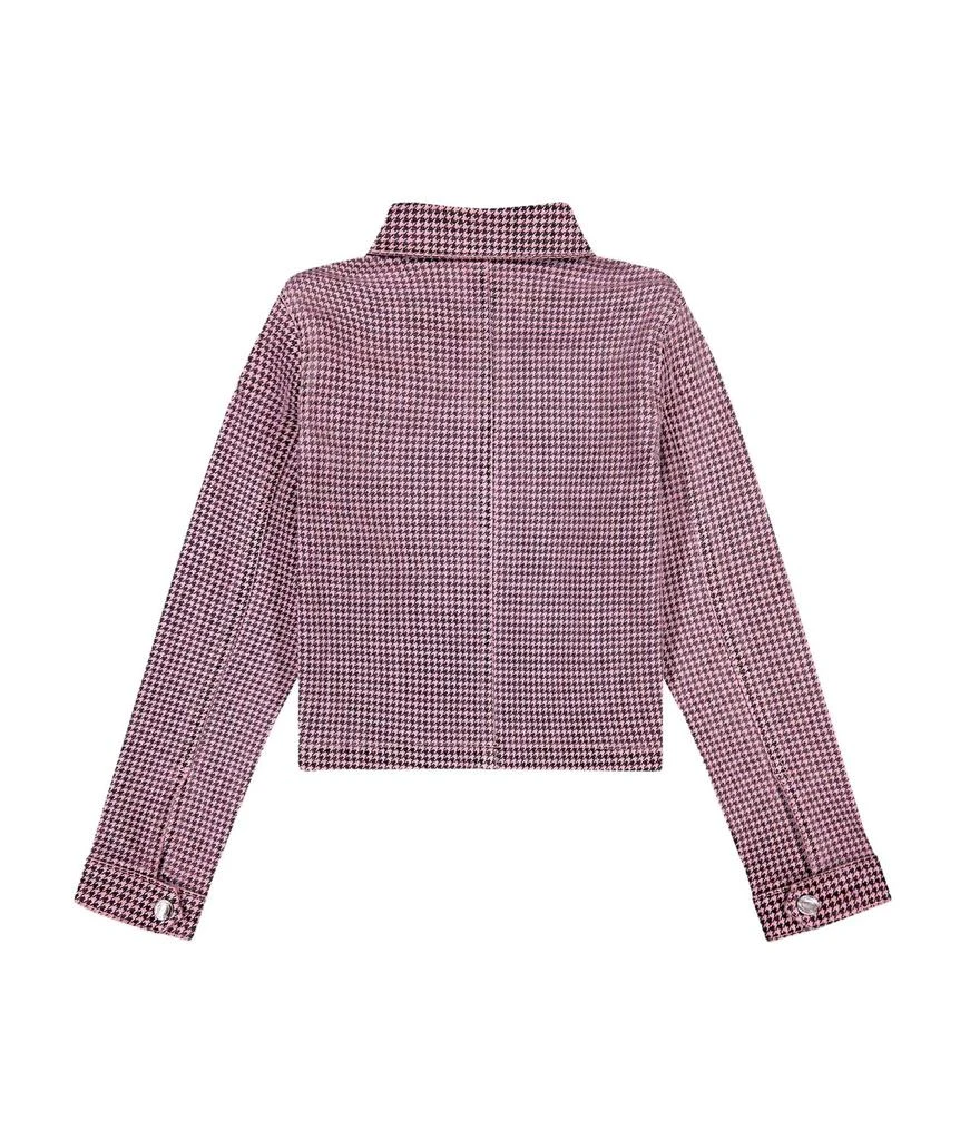 DL1961 Girls Houndstooth Manning Jacket In Pink 2