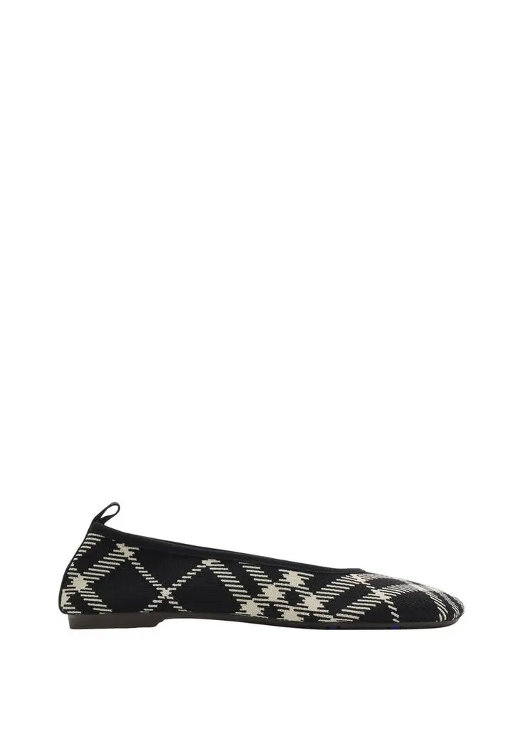Burberry Check knit baby ballerinas 5