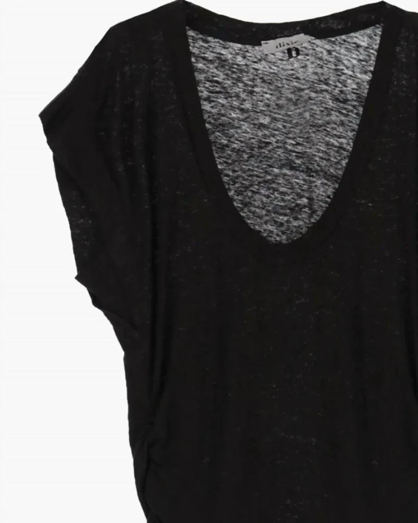 DIXIE Dixie - Women's Ruched V Neck Tee 2