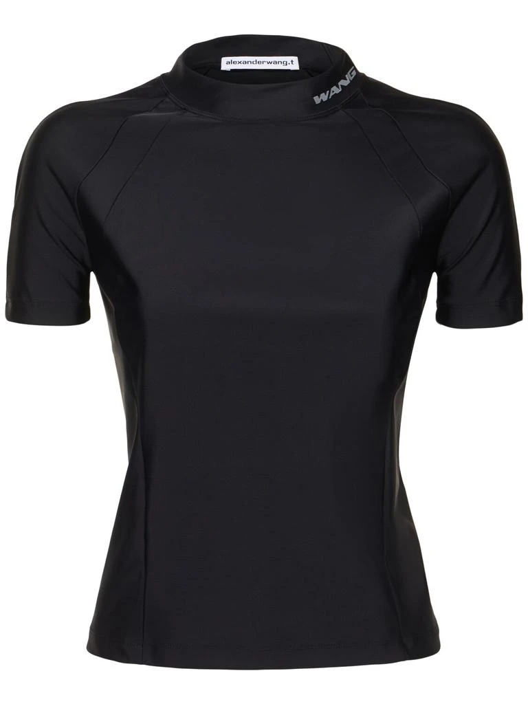Alexander Wang Rashguard Top W/ Mock Neck 1