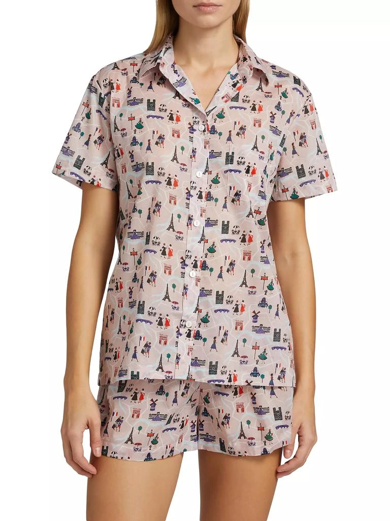 Pour Les Femmes Paris Cotton Short Pajamas 3