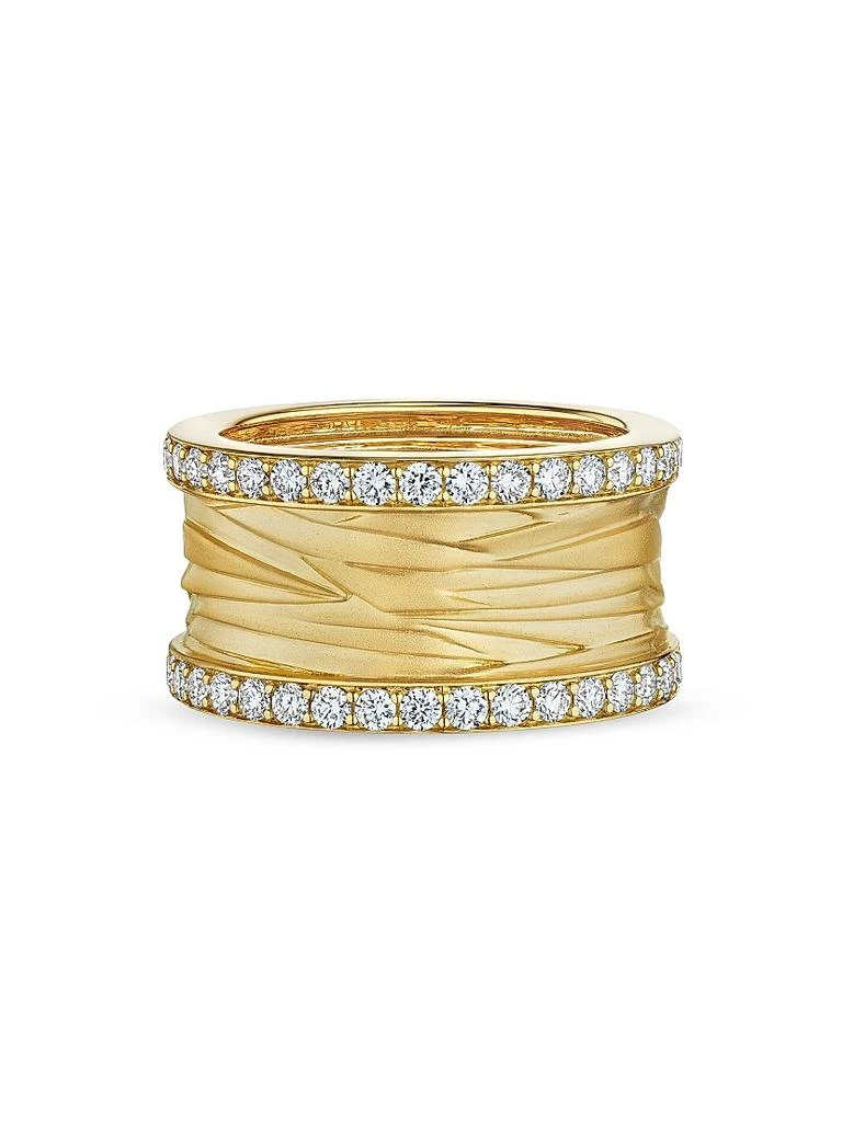 HUEB Amazonia Palha 18K Yellow Gold 
0.46 TCW Diamond Ring