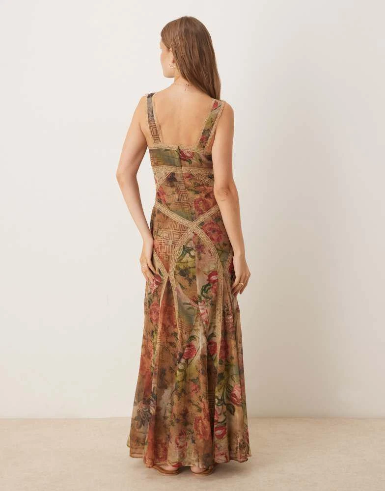 ASOS DESIGN lace insert maxi dress in vintage floral  On Sale Now with Up  to 10% Off | Discover Exclusive Deals & Savings at BeyondStyle  Authentic  ASOS Home|women with Limited-Time