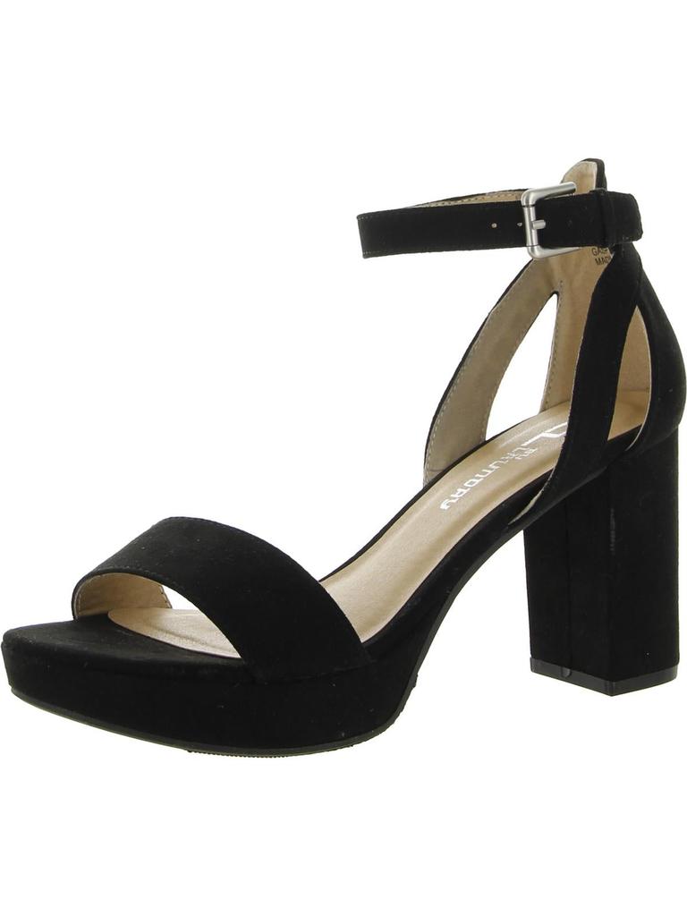 CL By Laundry Go On Womens Ankle Strap Heels Block Heel